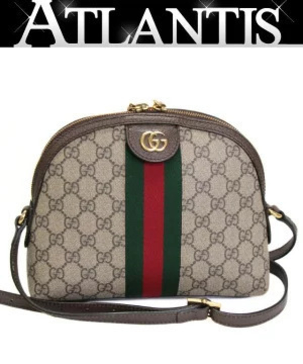 Gucci Ophidia Shoulder Bag Sherry x Leather Beige Cream
